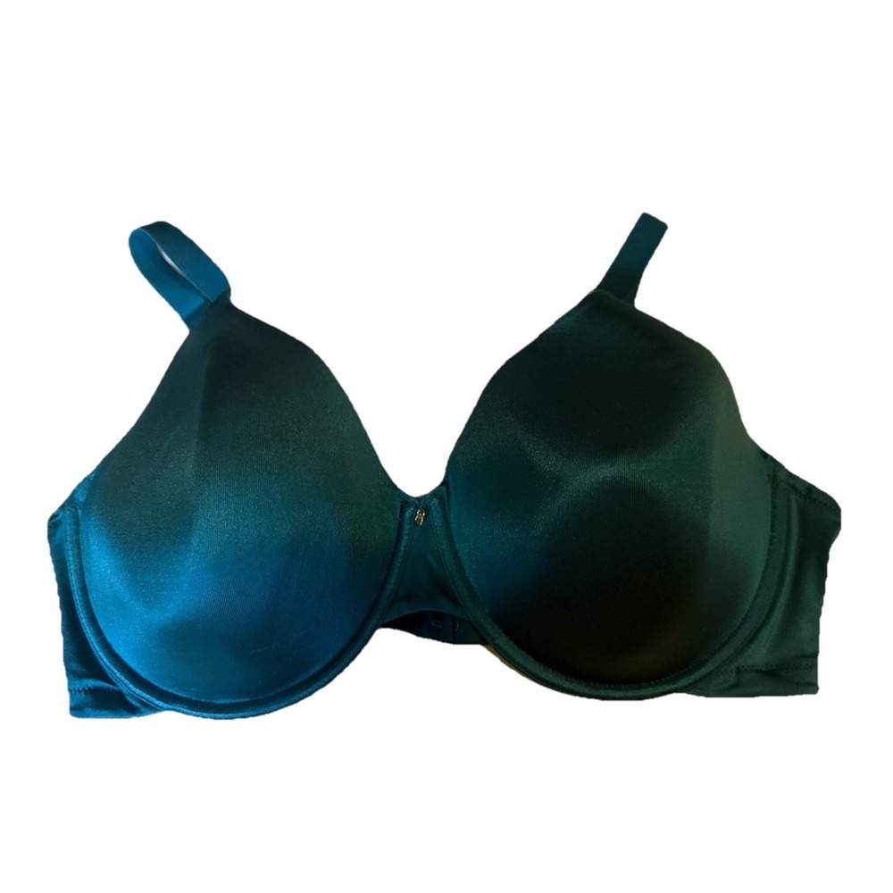 Breezie Bra Size 40DD Satin Wired Padded Blue New without tags